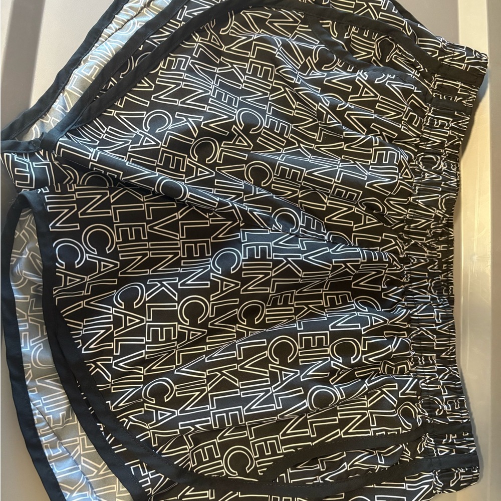 Calvin Klein Black and White Logo Shorts